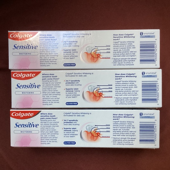 Colgate Sensitive Toothpaste Maximum Strength with Whitening - Fresh Mint Gel - - Picture 5 of 8